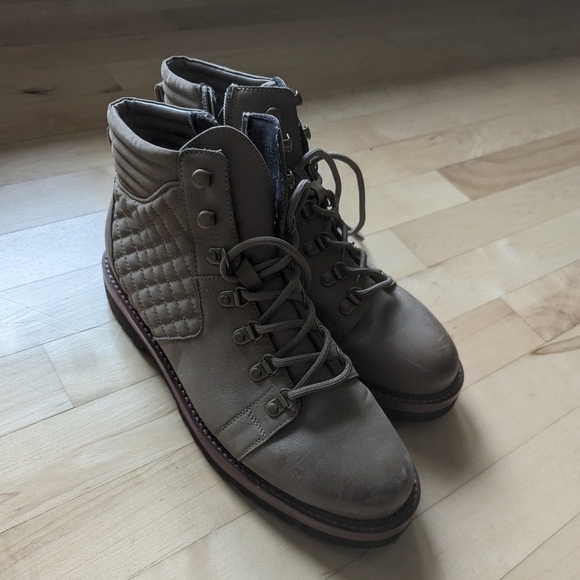 Wmns Grey/Lt Brown Boot Size 9.5 - Picture 7 of 7